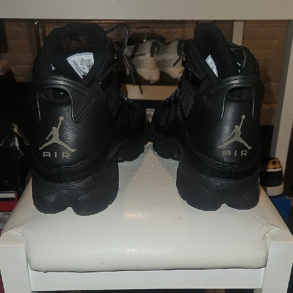 Jordan Black Athletic Shoes with Rugged Sole - Picture 12 of 13